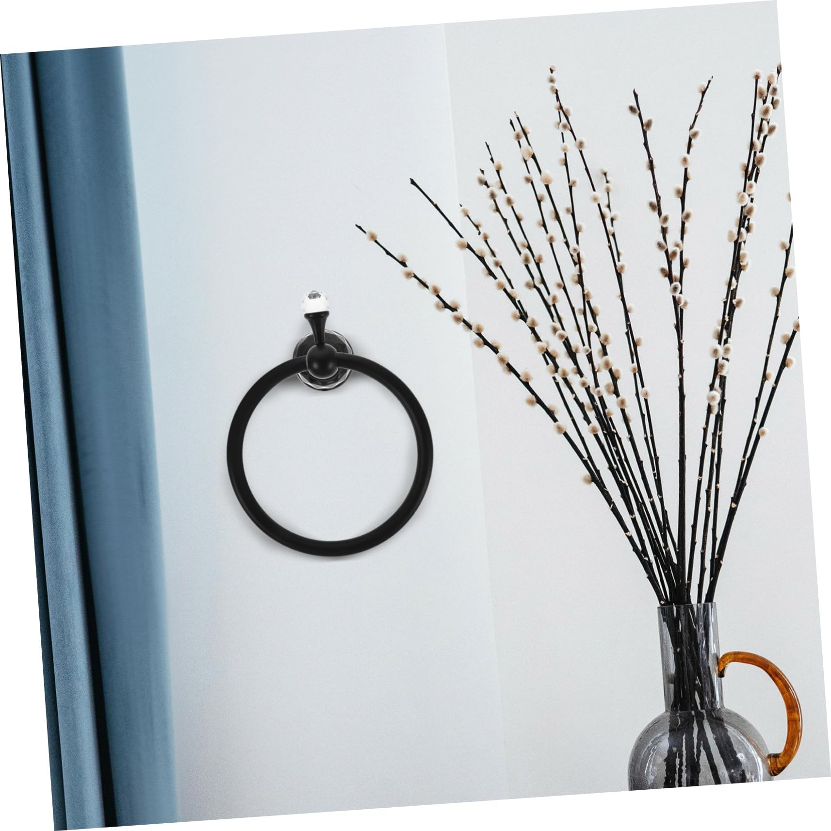 Toallero De Aro: Toallero Grueso para Baño. Moderno Colgador Redondo De Pared para Baño, Cocina Y Accesorios.
