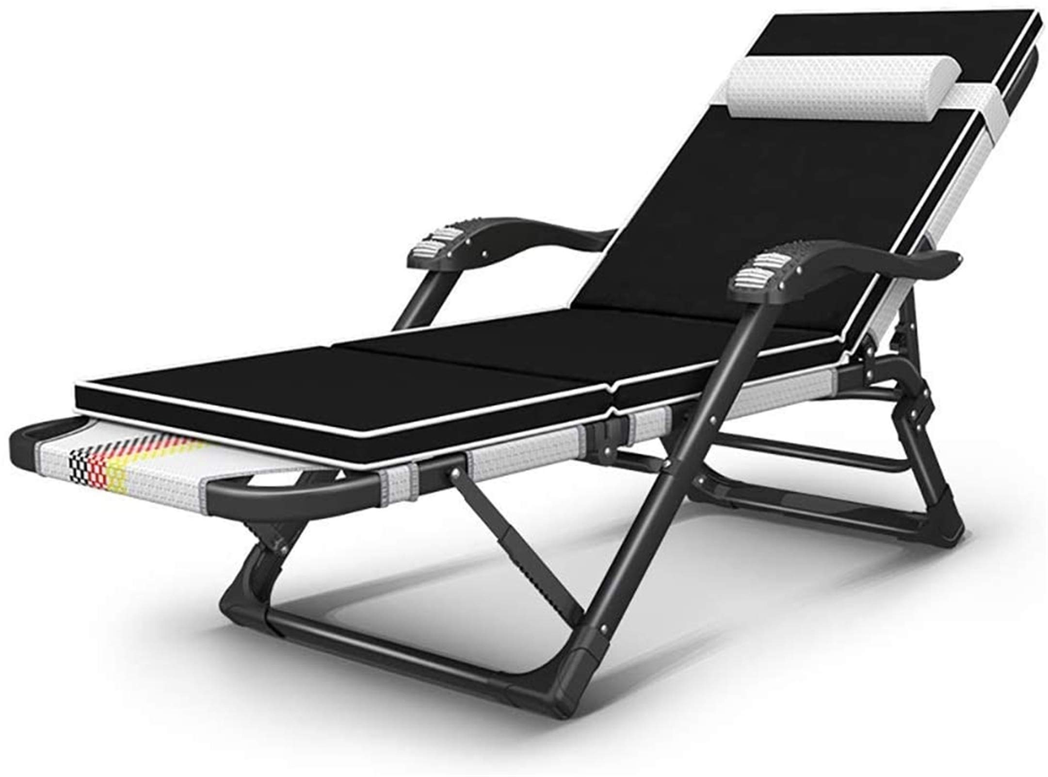 Chaise longue inclinable de jardin et balcon pour une pause déjeuner relaxante