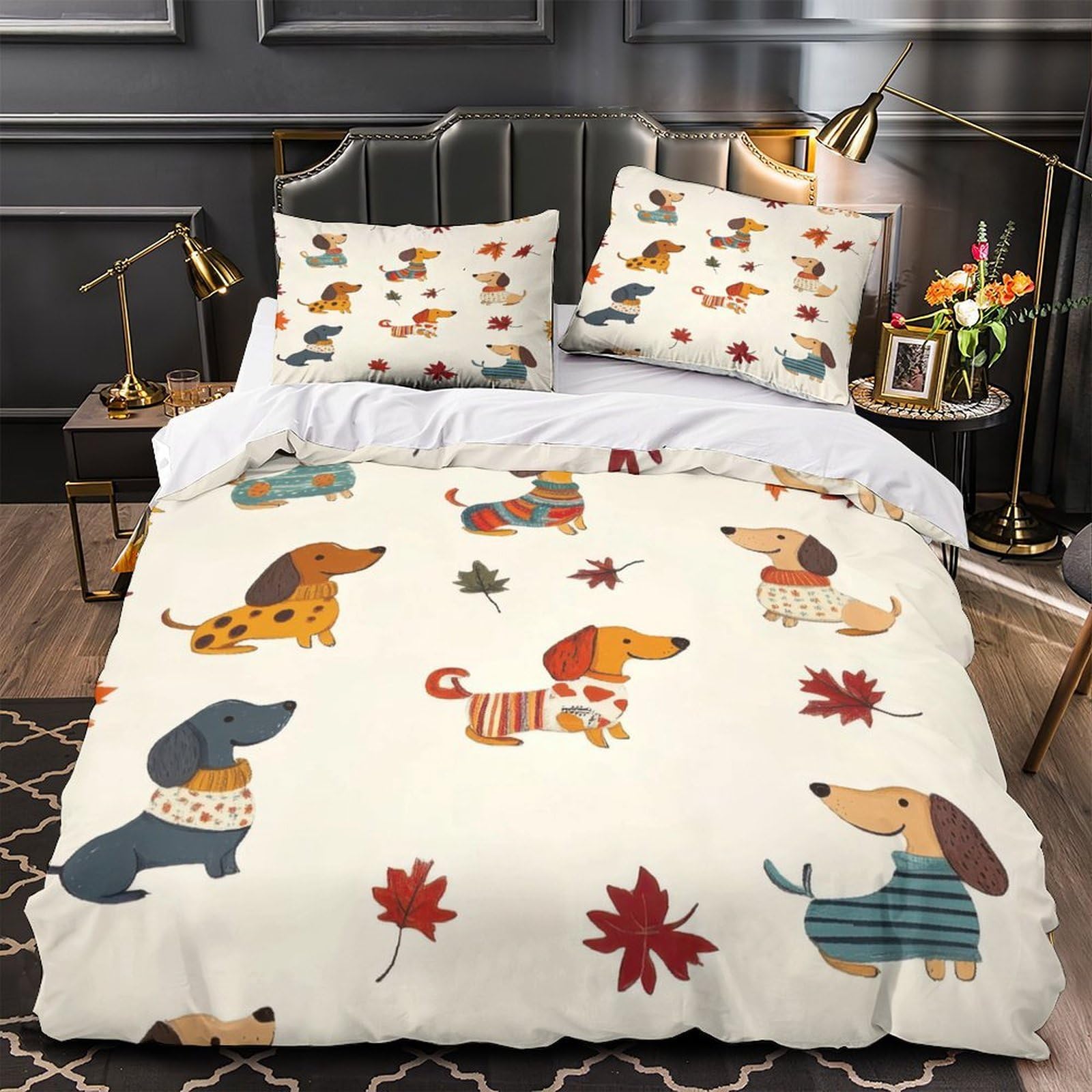 Housse de couette astronaute flottant 260x220cm parure de lit fantaisie spatiale