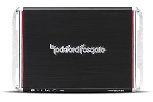Rockford Fosgate Punch PBR400X4D Compact Full-Range 4-Channel Car Amplifier