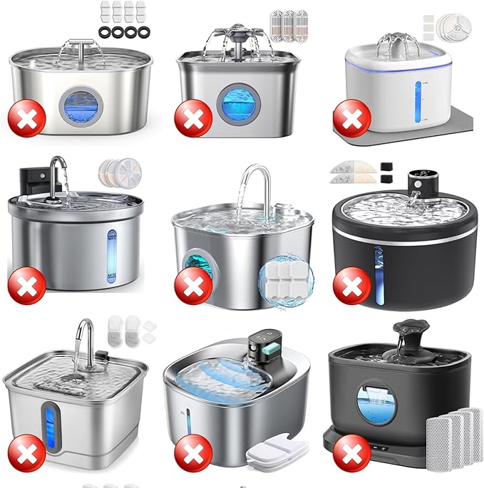 Pack de 24 Filtros y Esponjas para Fuente de Agua para Gatos miniatura 5