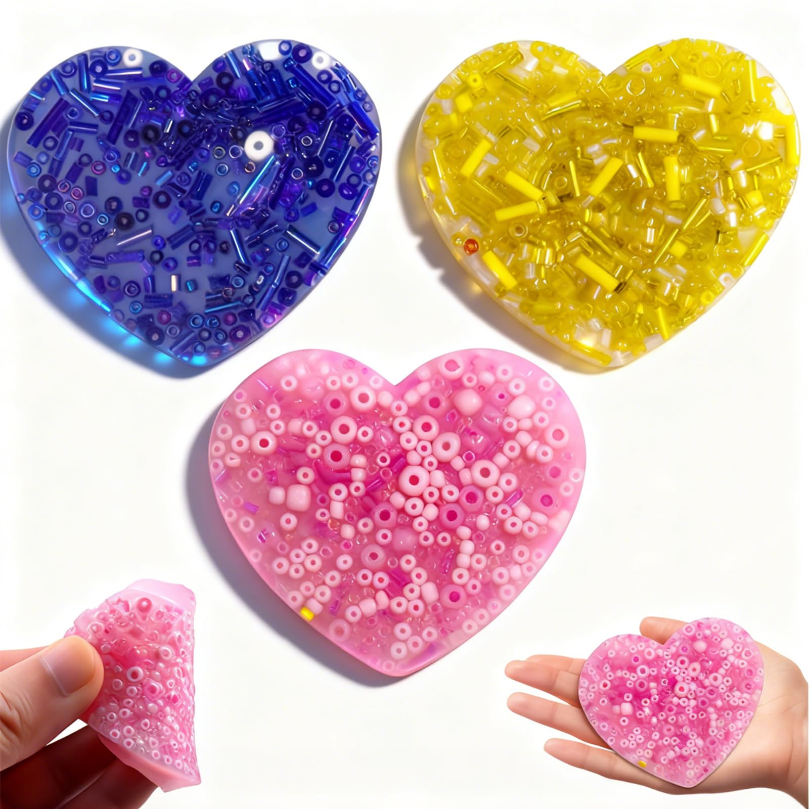 Skin Picking Fidget Toys, Pick Pad Heart Fidget Toys for Adults Teenager, Silicone Picking Fidget Pad, Trichotillomania Toys for Skin Pickers,