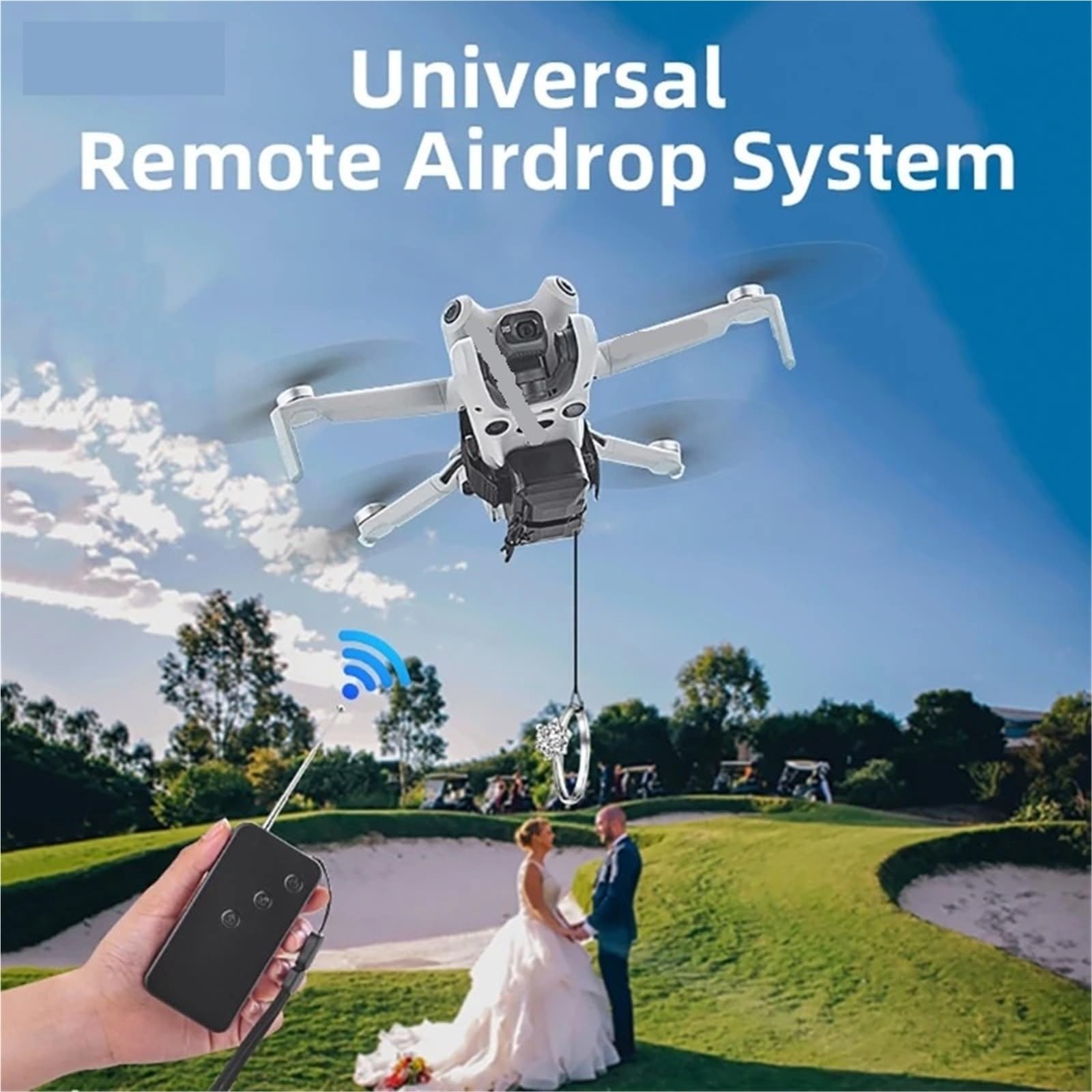 Sistema De Lanzamiento Aéreo Con Drones For Pesca Y Entregas En Ocasiones Especiales