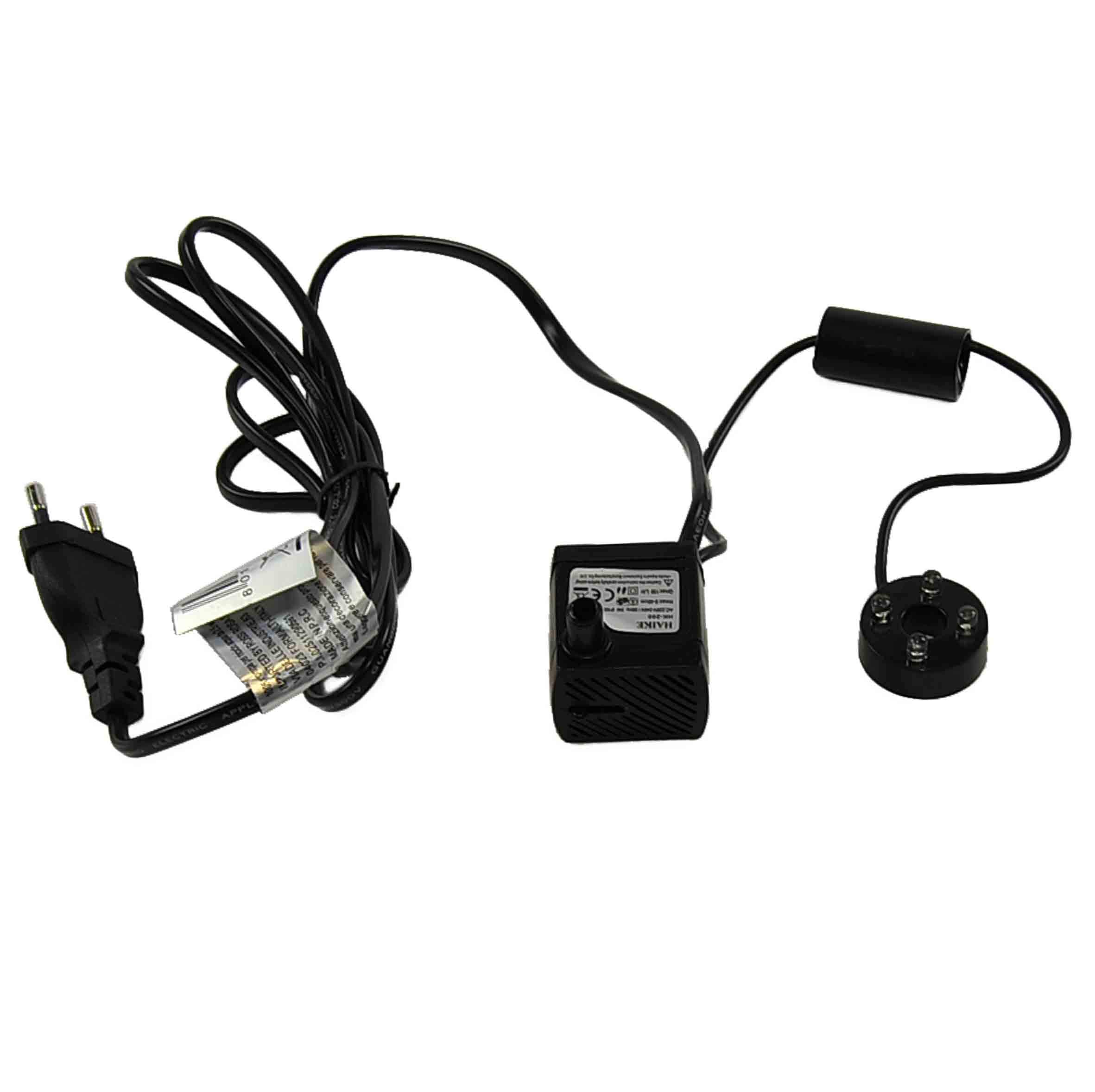 Rossi Rosa Pompa per riciclo Acqua da 2,5 Watt con luci LED Colorate,