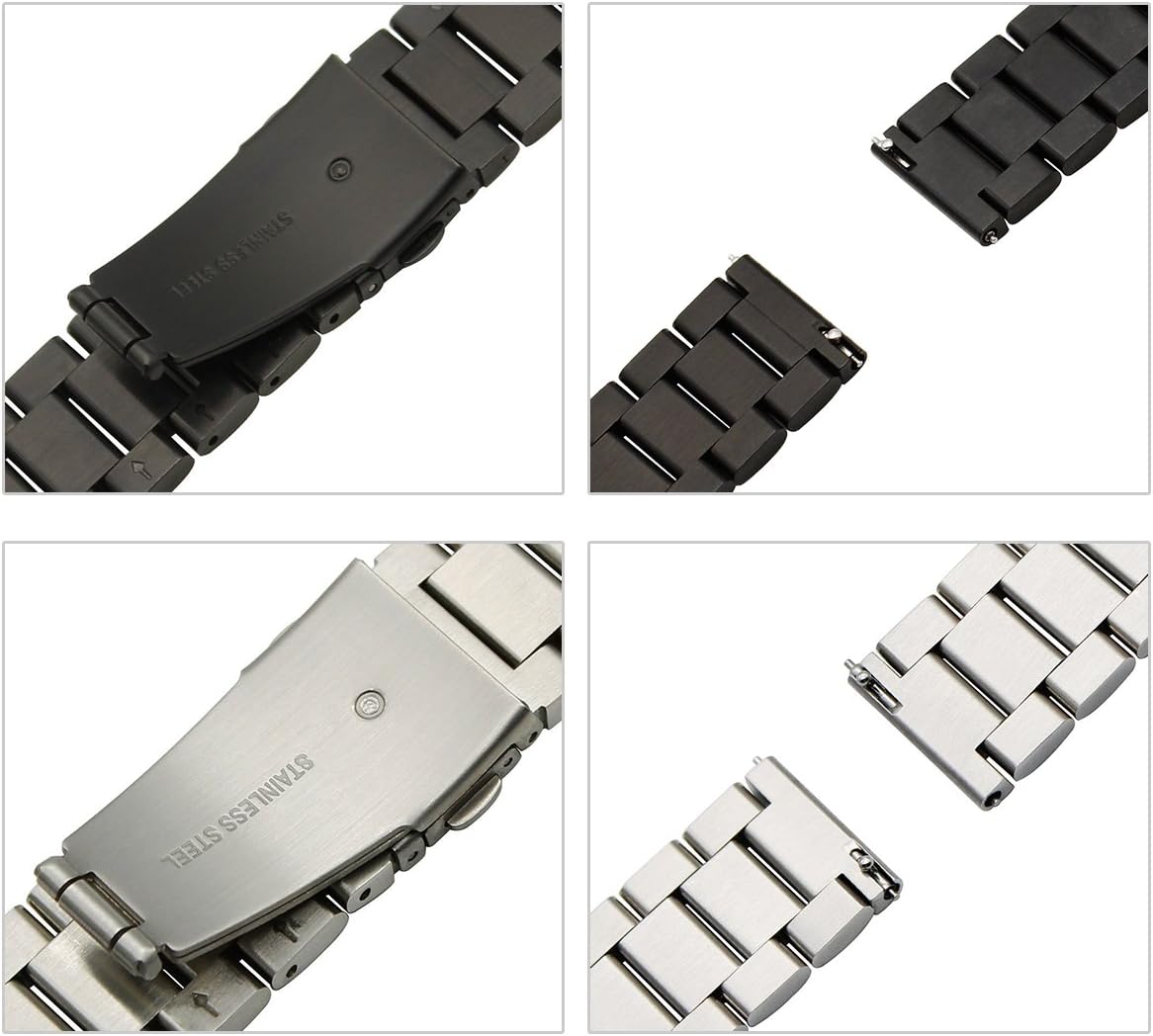 Best Cyber Monday 🔥 Valkit Compatible Gear S3 Frontier/Galaxy Watch 3 45mm Bands,22mm Stainless Steel Solid Wrist Band Metal Bracelet +Screen Protector for Gear S3 Frontier/Classic/Galaxy Watch 46mm, Sliver+Black Top Rated Valkit Compatible Gear S3 Frontier/Galaxy Watch 3 45mm Bands,22mm Stainless Steel Solid Wrist Band Metal Bracelet +Screen Protector for Gear S3 Frontier/Classic/Galaxy Watch 46mm, Sliver+Black