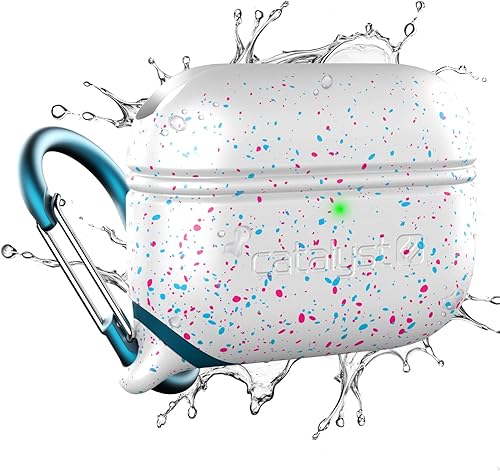 Miniatura 10 de Catalyst Funda impermeable para AirPods Pro de 2ª generación y AirPods Pro de 1ª generación, compatible con carga inalámbrica y USB-C, diseño de una