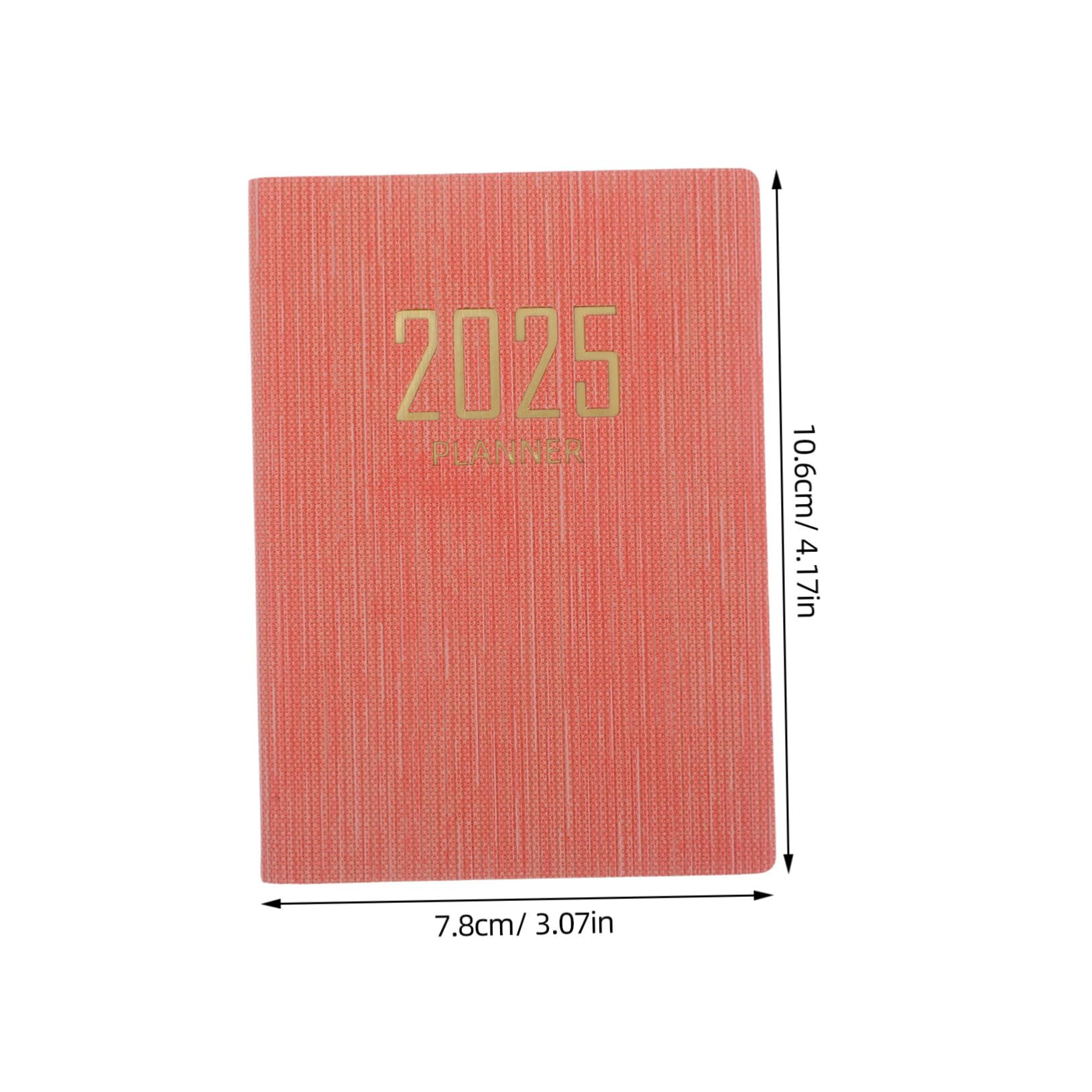 TEHAUX 2025 Small Pocket Planners Weekly Planner Mini Schedule Calendar Women Notebook Notebook Task Journal Diary Notepad Day Pocket Calendar Book Dot Paper Pink - Image 2