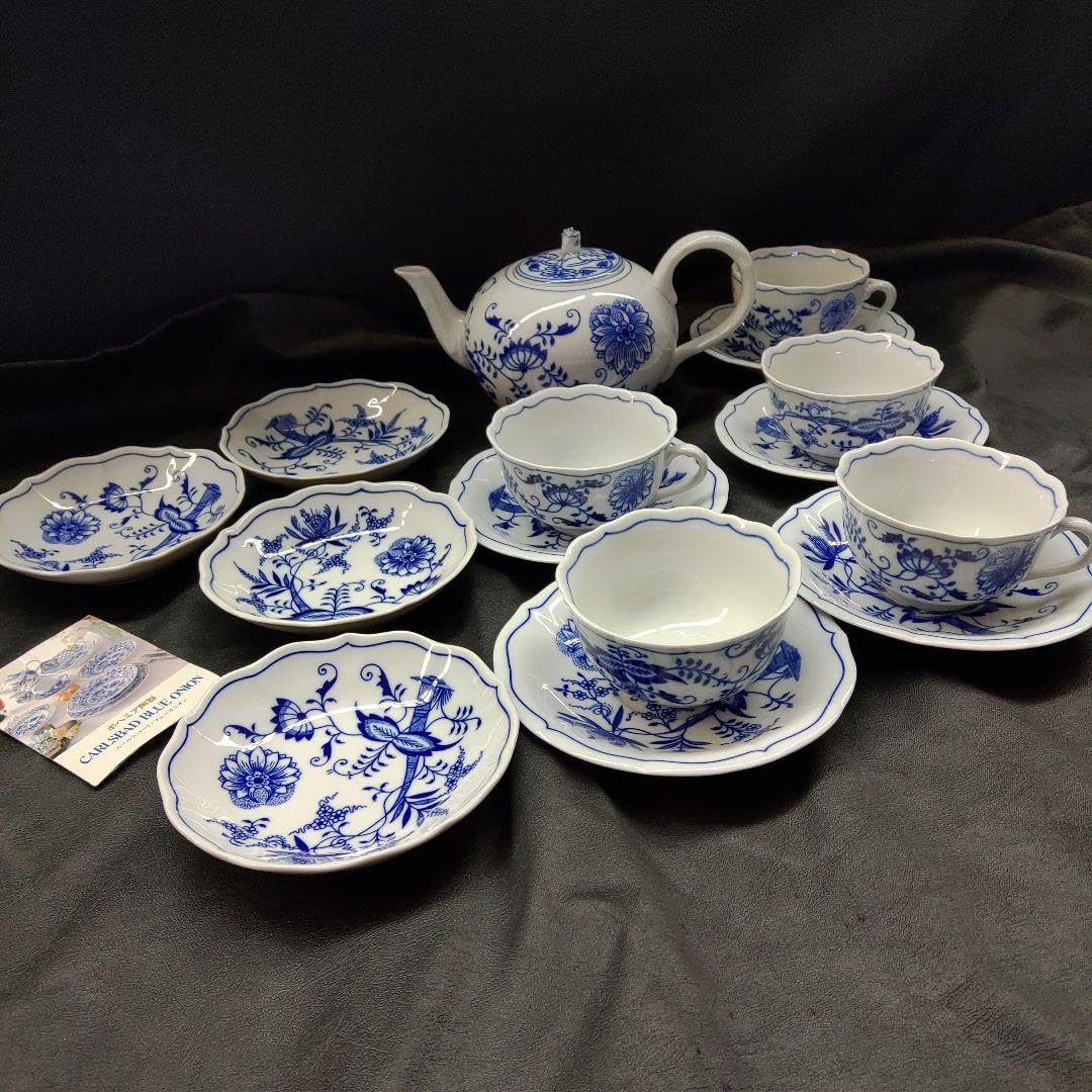 ボヘミア陶器 カールスバード・ブルーオニオン Amazon.co.jp: カールスバード ブルーオニオン ボヘミア陶器 15点