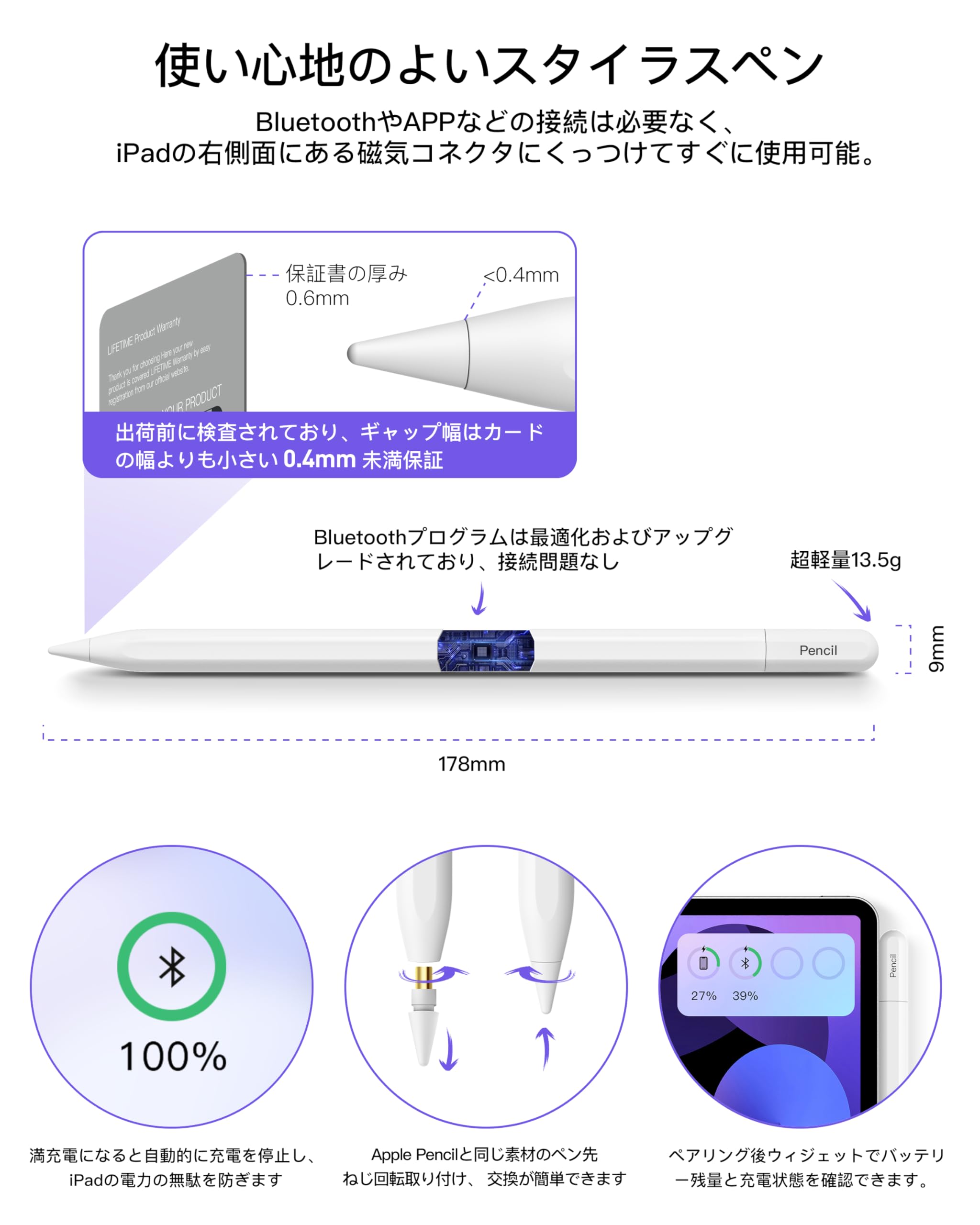 Amazon | Stouchi iPad ペンシル 【2025年新開発・全機種対応