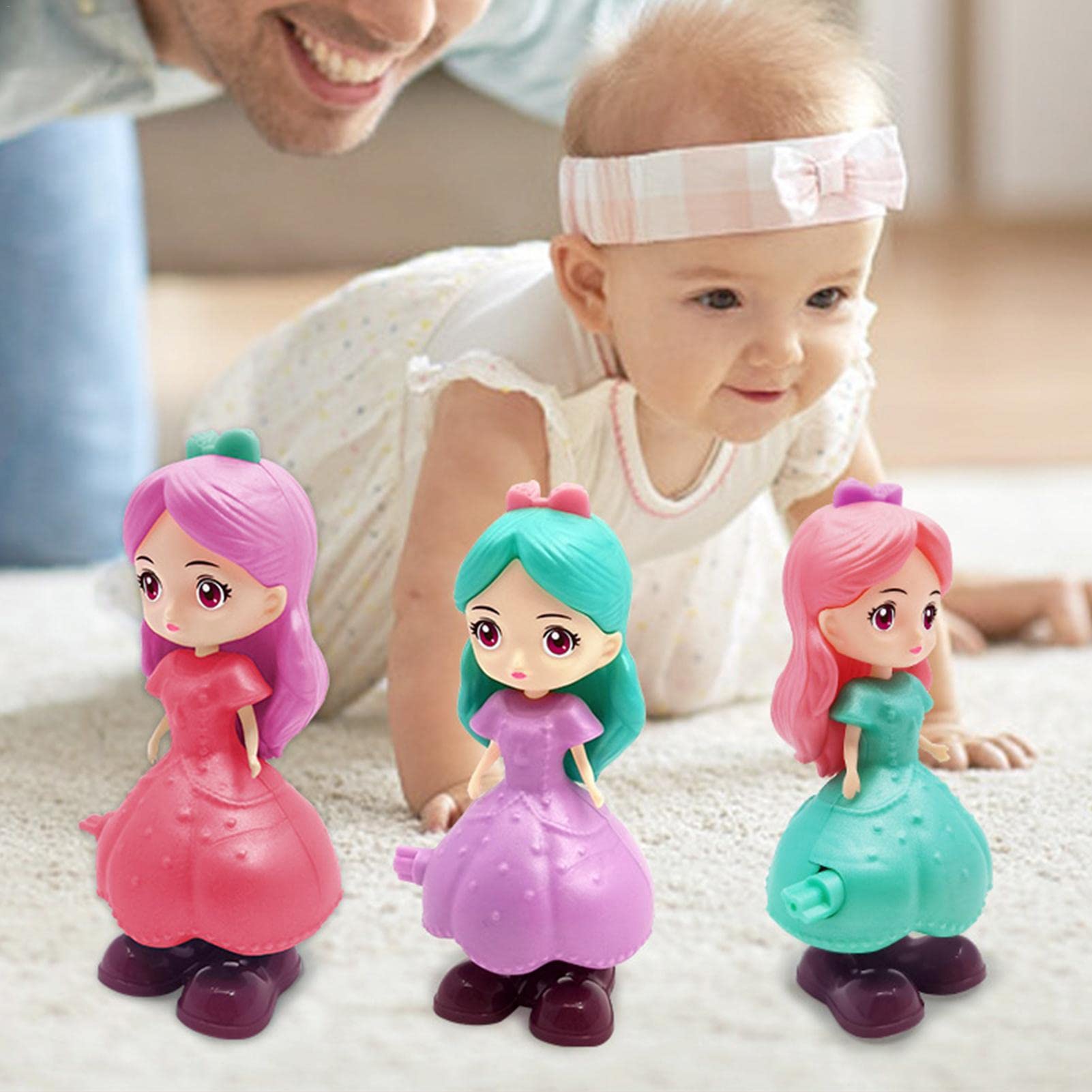 Amazon.co.jp: ゼンマイ人形,ジャンピング プリンセス時計じかけの