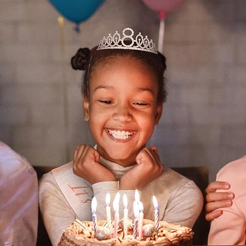 Miniatura 168 de CIEHER Juego de corona de cumpleaños 50 + banda de 50 y fabulosa banda + pin de perlas, tiara, regalos de 50, decoraciones para mujeres amigas