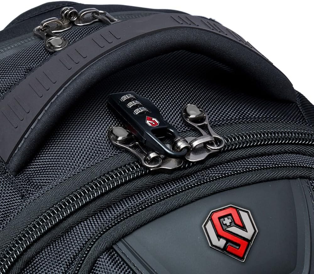 Mochila Swissport Masculina Reforçada Notebook C/Cadeado 36L