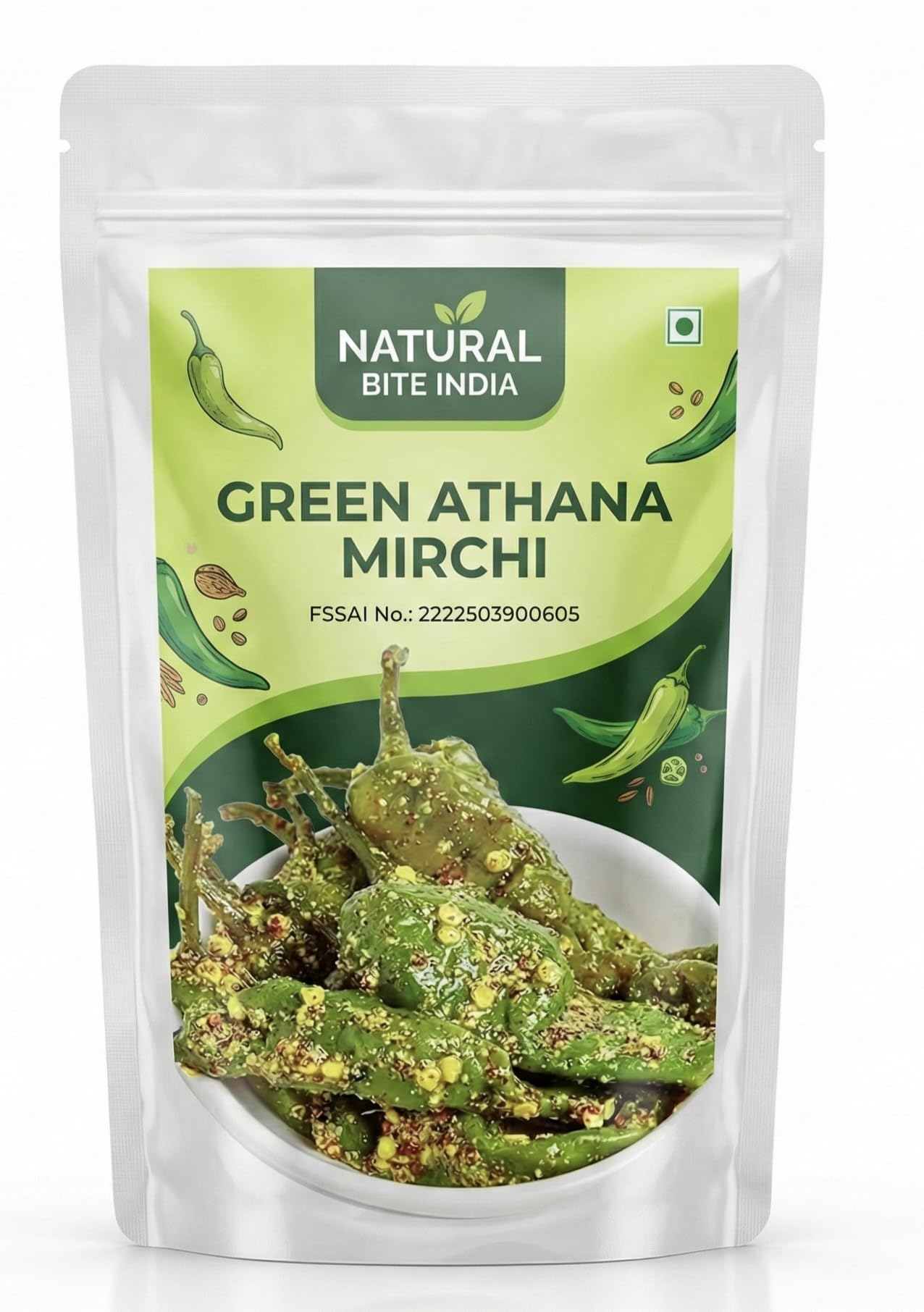 Natural Bite India Green Athana Mirchi Pickle, Without Oil, Without Preservative, Green Chilli Pickle-image-45