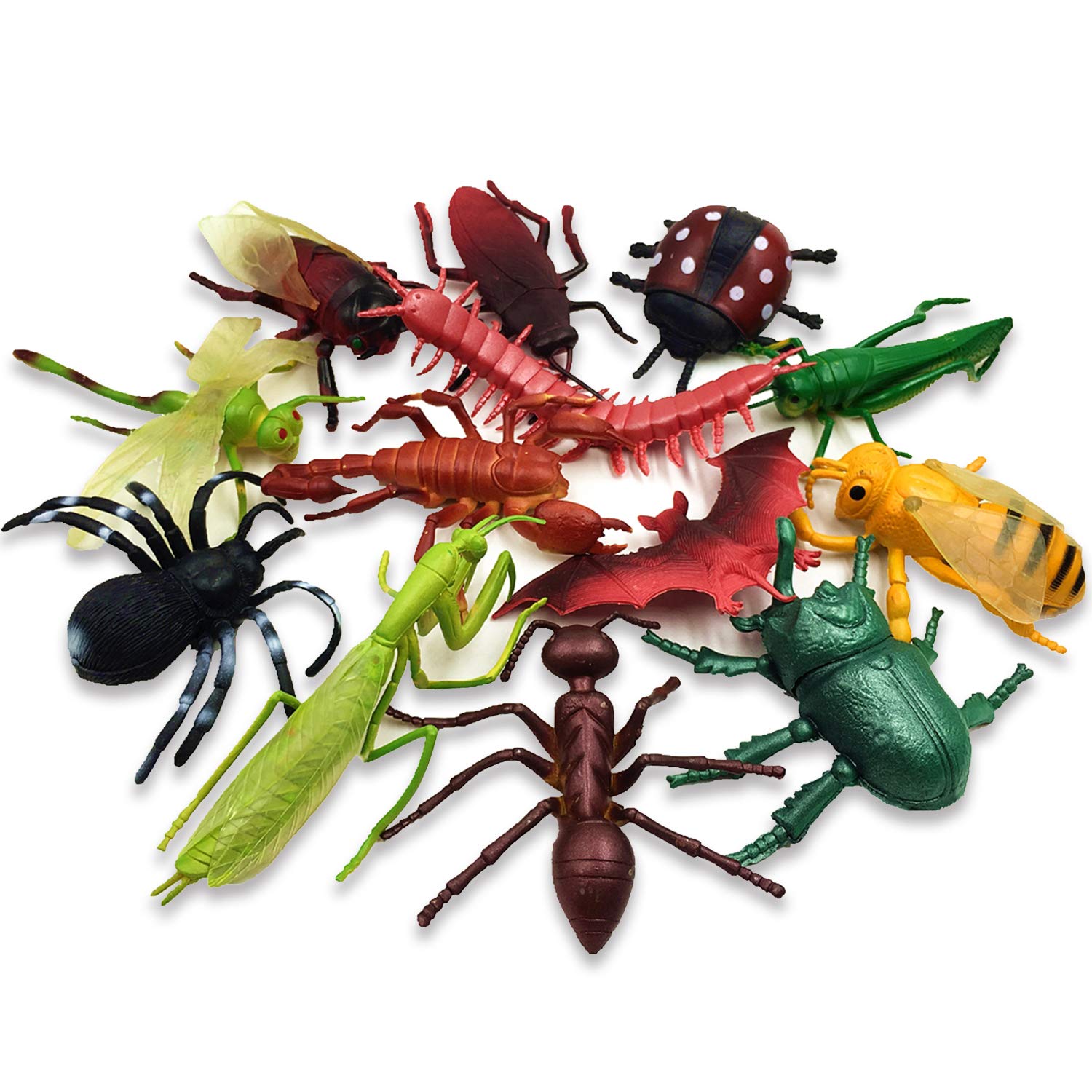 Buy kockuu14 pcs Big Bugs Toys for Kids Clearance 3-5 Large Insects ...