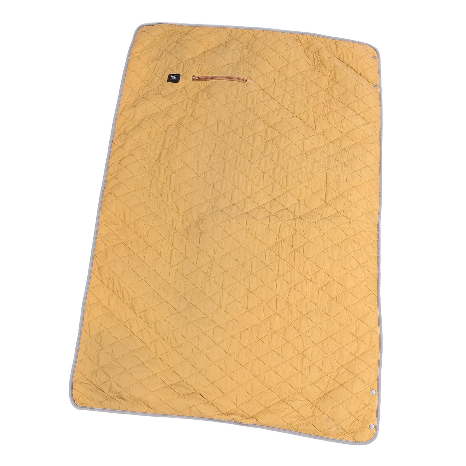 Electric Throw Heated Blanket, Soft USB Heating Blanket 5V Fast Heating for Office (Light Tan)