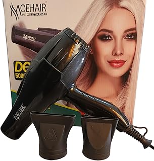 مجفف شعر من موهير 5000 وات، اسود، 5000.0 واط