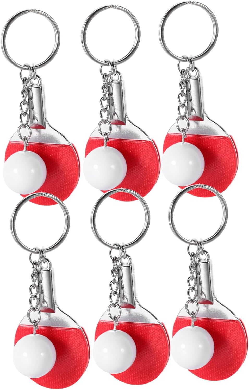 BESPORTBLE 18pcs Hanging Table Tennis Keychains Creative Pendants for Sports Unique Table Tennis Keepsakes Stylish Key Decor for Sports Enthusiasts