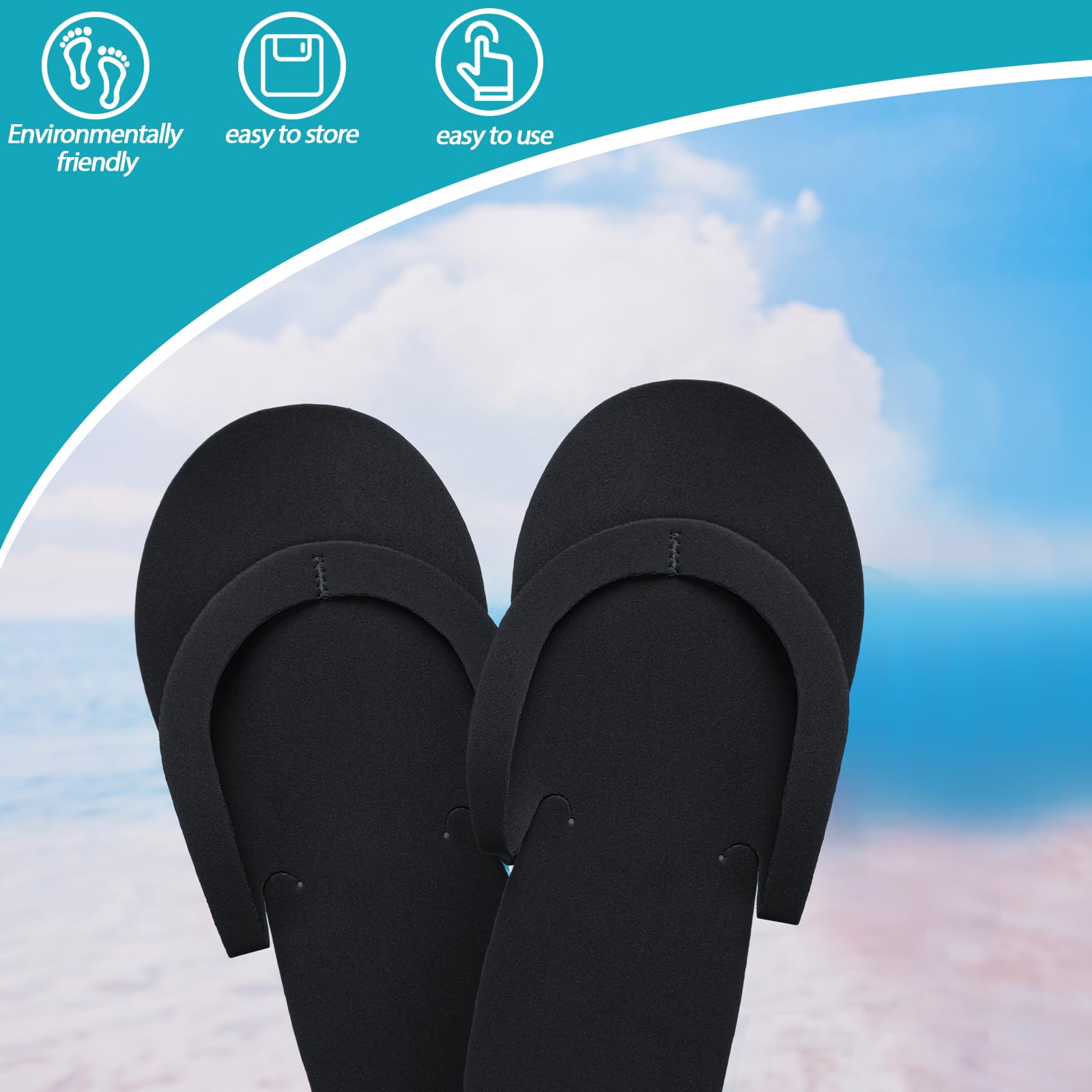 Mepase 90 Paar Pedi-Hausschuhe, Einweg-Flip-Flops, Schaumstoff, Spa, Pediküre, Hausschuhe für Gäste, Damen, Herren, Fußnagel, Salon, Partyzubehör, Dusche, Hotel, Gastgeschenke