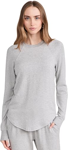 SPLITS59 Women's Warm Up Pullover, Heather Grey, XS