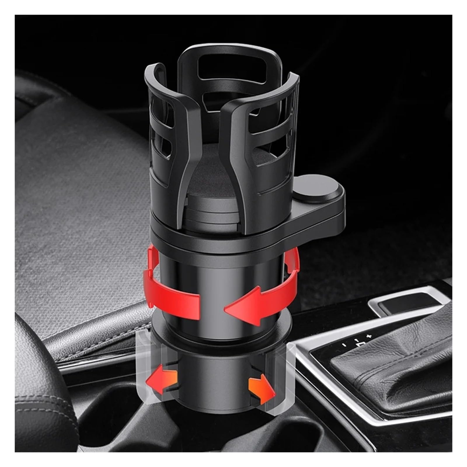 Universal Becherhalter Auto Auto Cup Expander 2-Slot Universal Fahrzeug Montiert Getränkehalter Für Flasche Adapter Zubehör Aufbewahrungsbox Becherhalters Fahrzeug