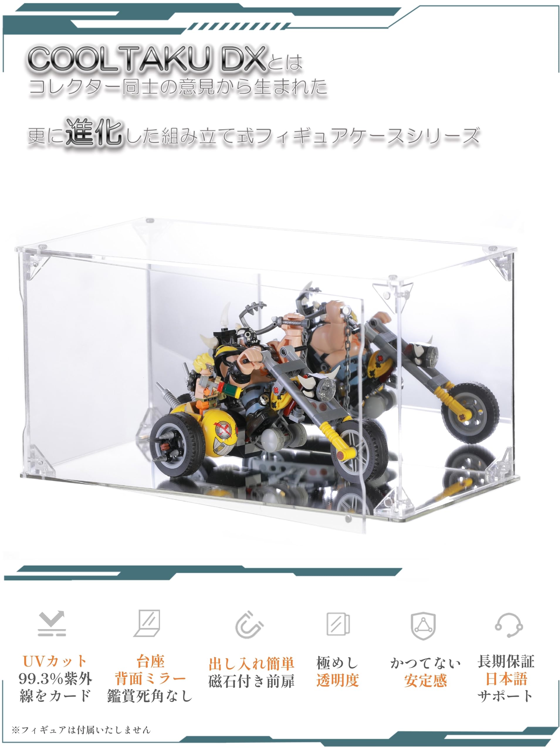 Amazon.co.jp: COOLTAKU フィギュアケース アクリル UVカット 台座 