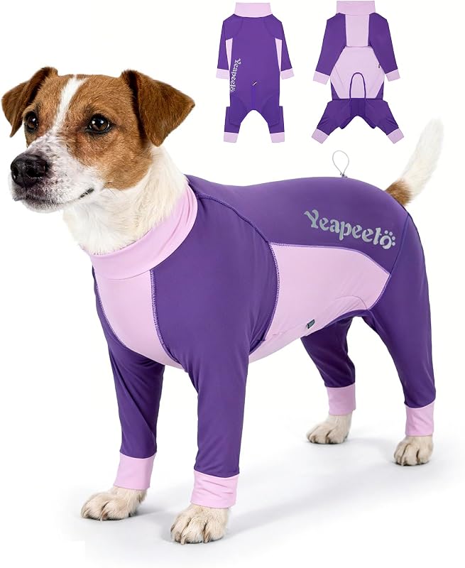 Macacão para Cães com Proteção Solar UPF 50+ e Secagem Rápida Yeapeeto Berry Purple 2X-Large