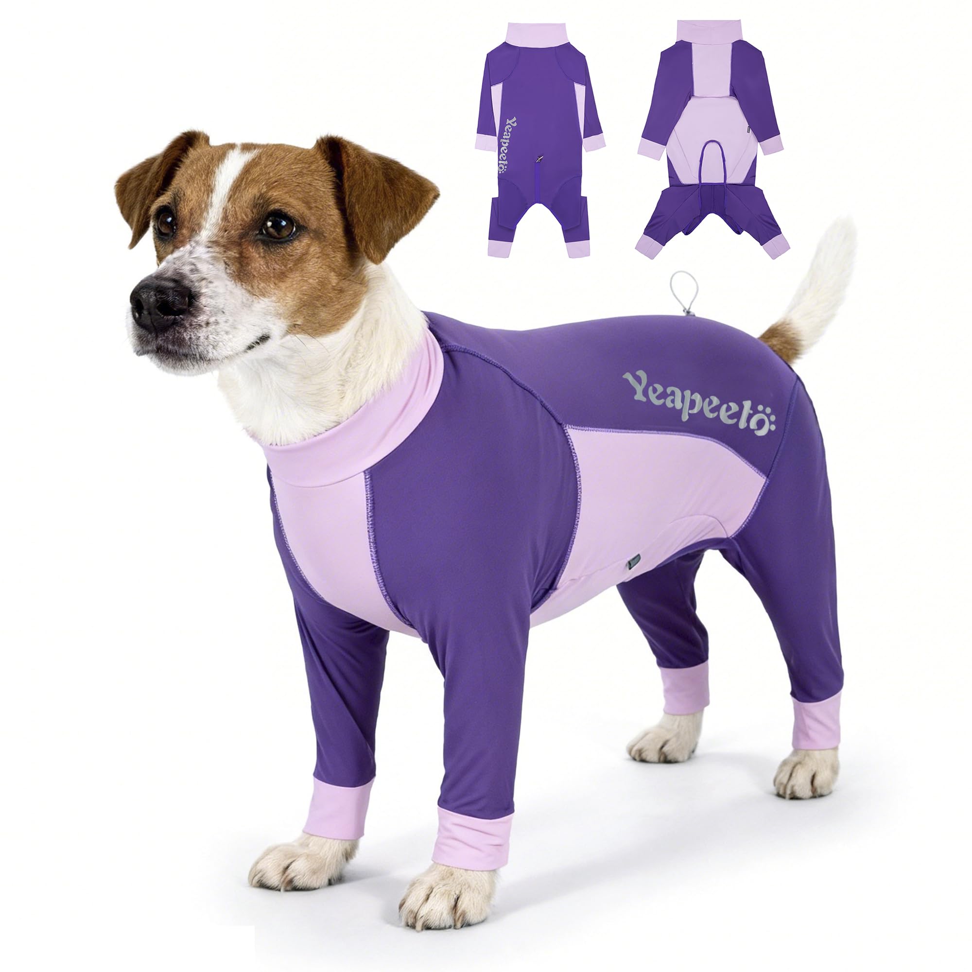 Dog Sun Protection Cooling Suit UPF 50+, Quick-Dry Breathable Jumpsuit for Large & Medium Dogs, Outdoor Dirt-Resistant Shedding Control Pet Apparel (Berry Purple, X-Large)