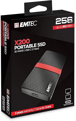 Miniatura 3 de Emtec X200 Power Plus 256GB mSATA Unidad de estado sólido portátil (SSD) - ECSSD256GX200