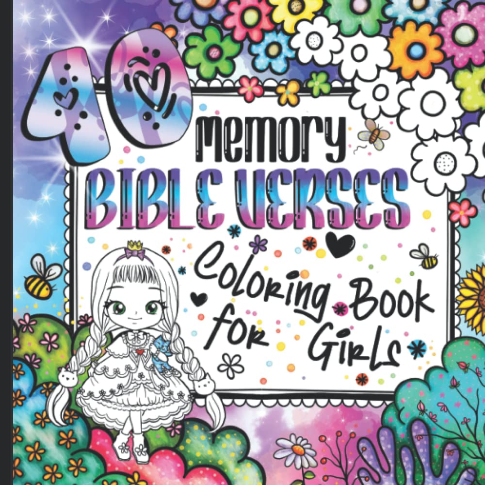 Bible Verses Coloring Book for Girls: Read it, Write it , Color it, Activity Book for Girls Ages 6+