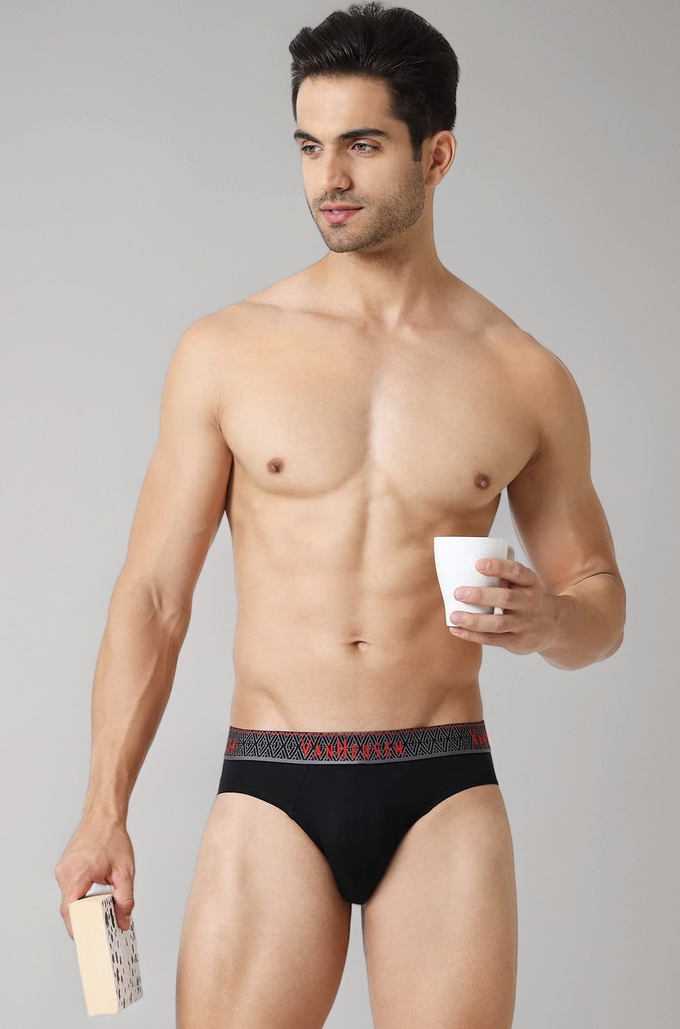 Men Colour Fresh Briefs - 100% Pima Cotton - Pack of 1 - Ultra Soft, Solid