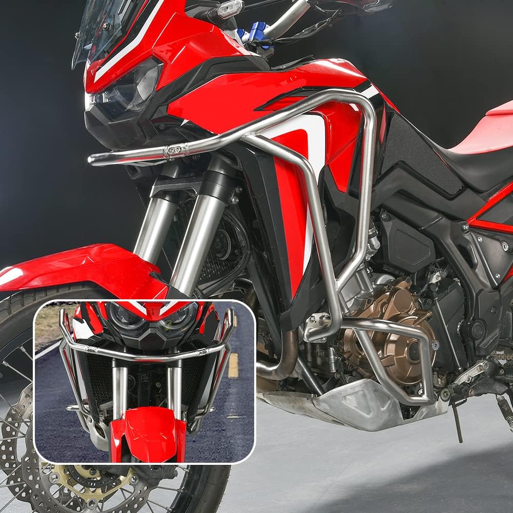 Motorcycle Upper Lower Engine Guard Bumper Highway Crash