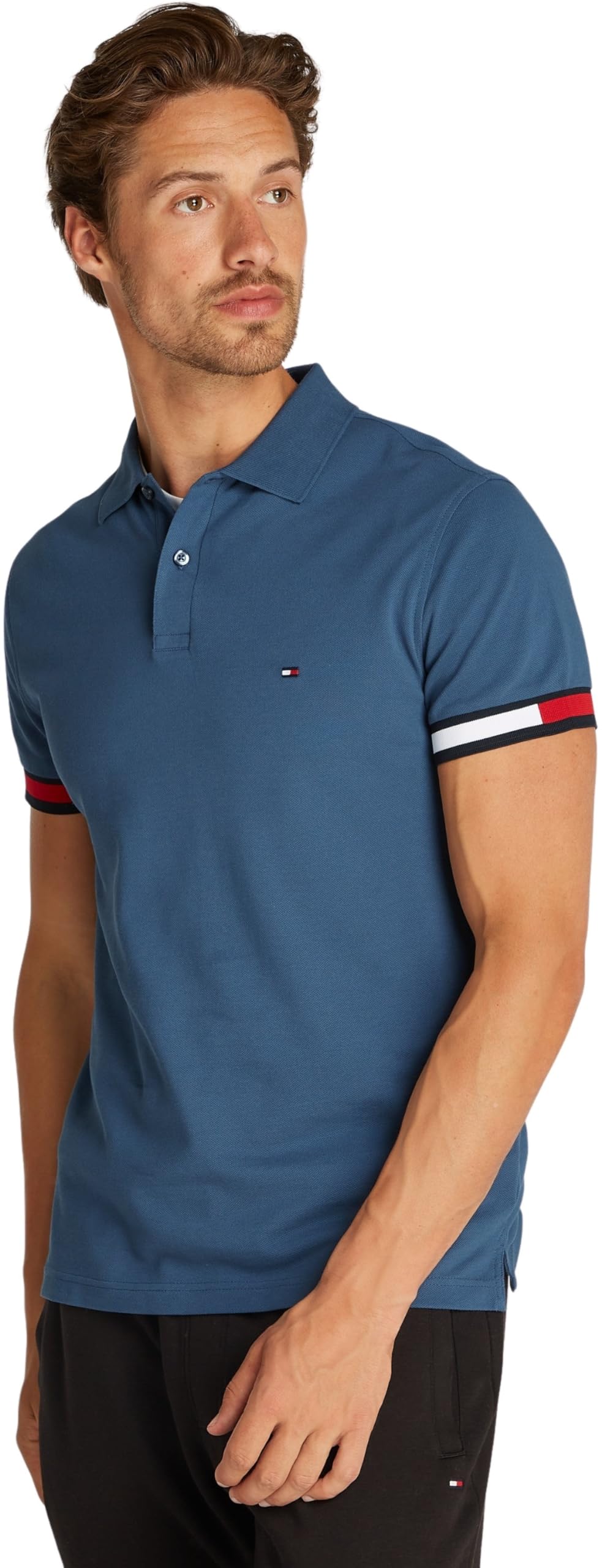 Tommy Hilfiger Polo de Manga Corta para Hombre Slim Fit