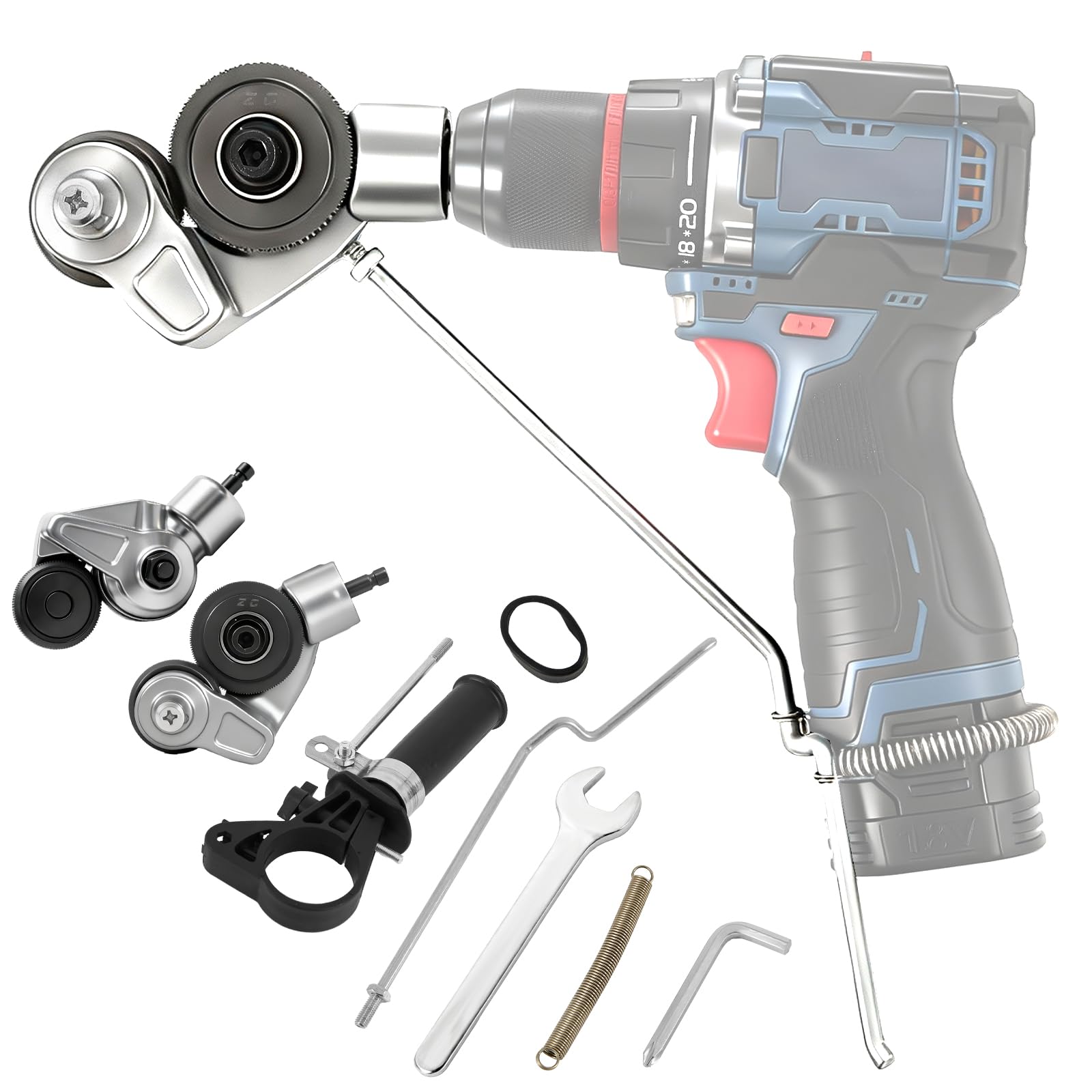Metal Nibbler Drill Attachment - Sheet Metal Cutting -8