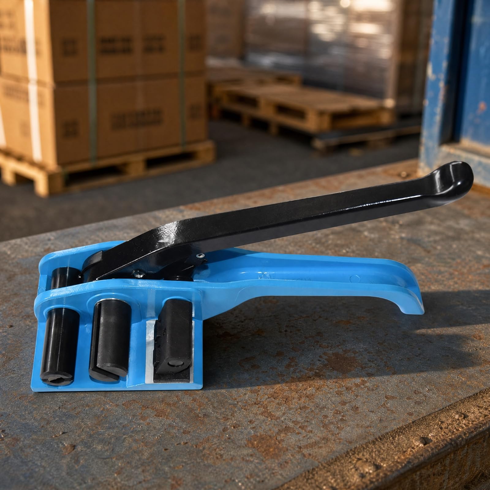 Tendireggia Portatile Reggiatrice Manuale Ergonomico Utensile per Operri di Magazzino, Traslochi,
