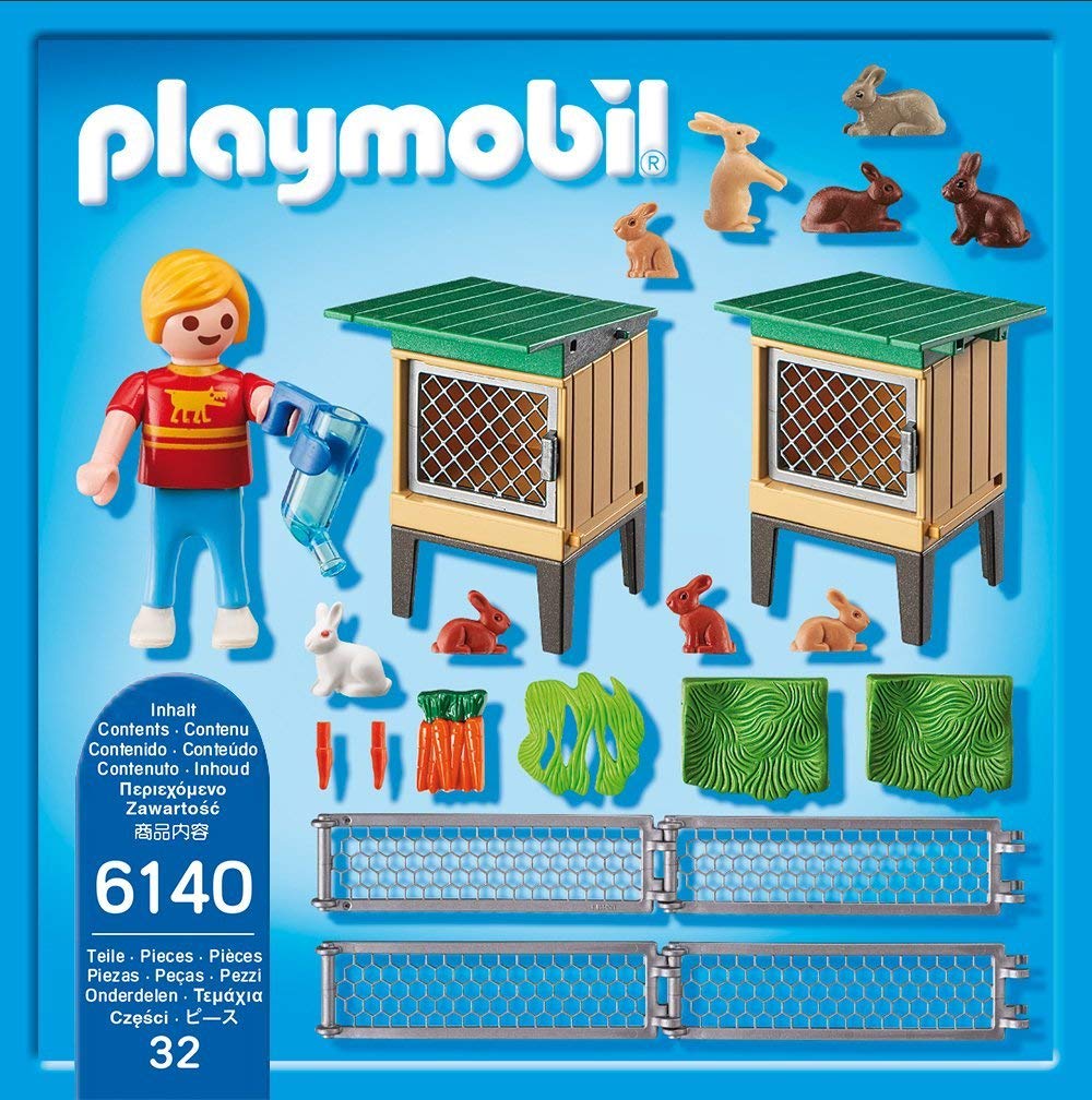 PLAYMOBIL Country 6140 Klatka dla królików z wolnym wybiegiem, od 4 lat