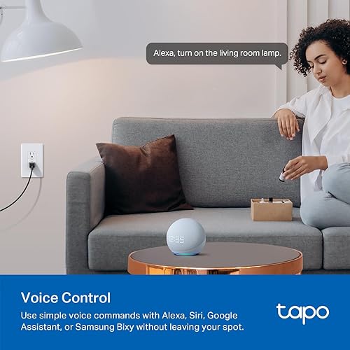 Miniatura 7 de TP-Link Tapo Smart Plug P210M, toma Wi-Fi en pared, compatible con materia, monitoreo de energía, 15A1800W Max, funciona con Alexa, Apple Home,