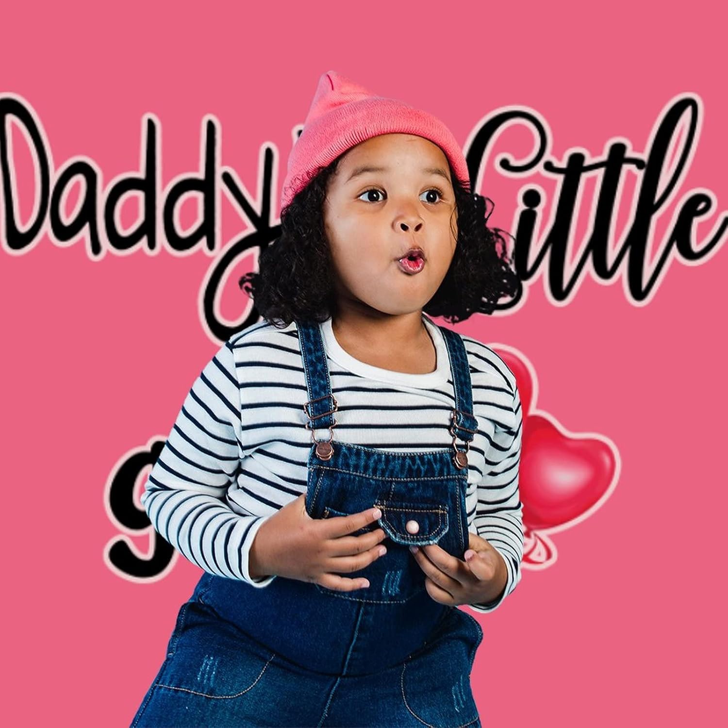 ダディーズ・リトル・ガール 写真撮影用背景布 写真撮影小道具 壁の背景 スタジオパーティーの装飾用