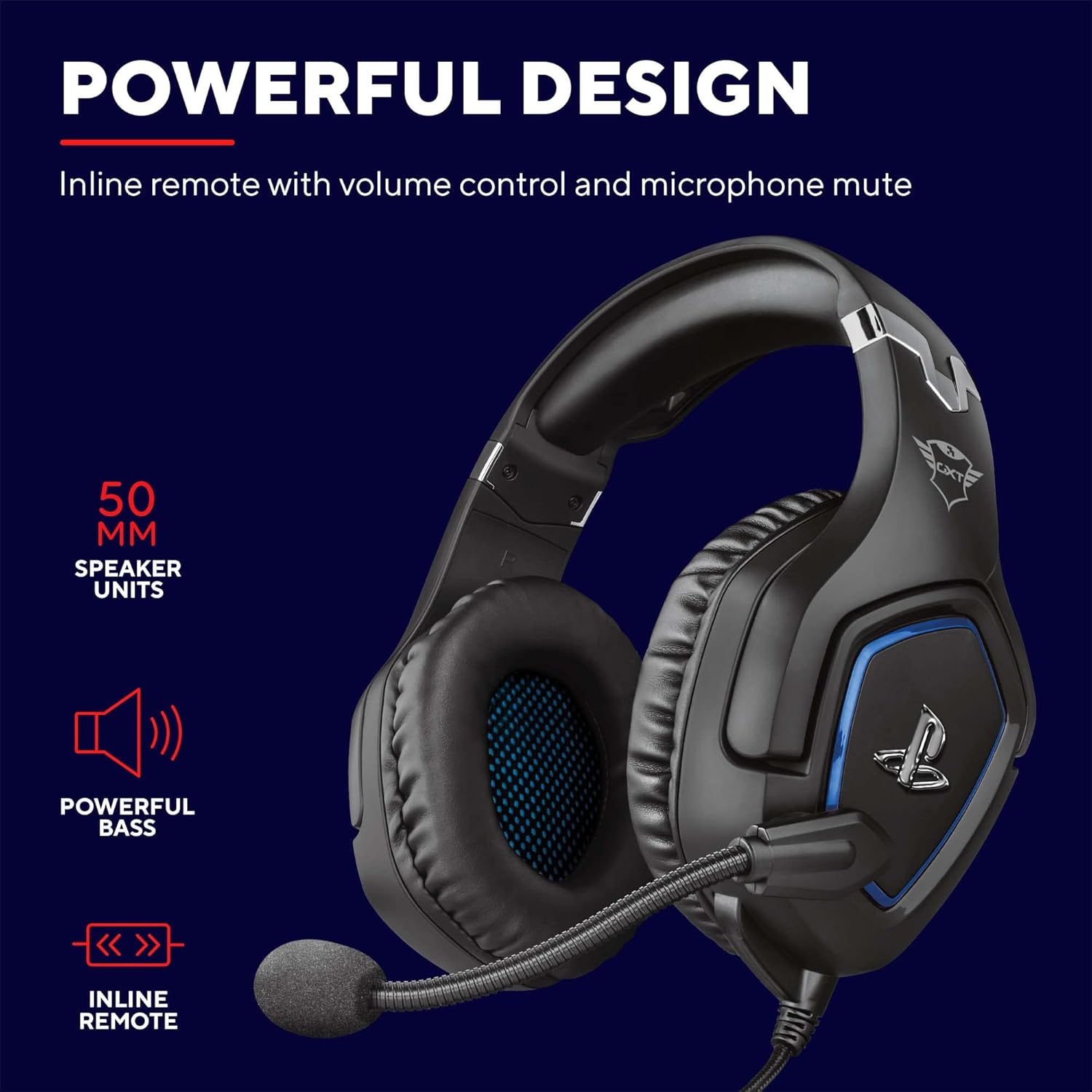 Forze B Trust Playstation Headset Trust Gaming GXT 488 Forze-G Wired  Over-Ear Gaming Headset,