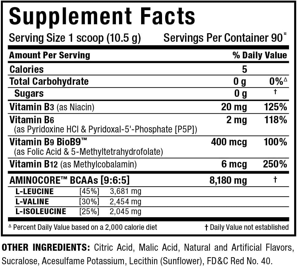 ALLMAX Nutrition AMINOCORE BCAA Powder