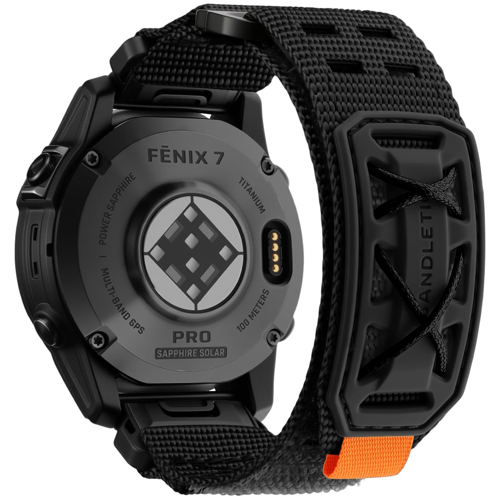 Bandletic Compatible with Garmin Fenix 6 Pro/6/Fenix 7/7 Pro/Fenix 8/E 47mm/5/5 Plus Strap, 22mm Quick Fit Nylon Strap Tactical Rugged Sport Band for Instinct 2/E/3/Epix 2 Pro/Forerunner 965/955/945