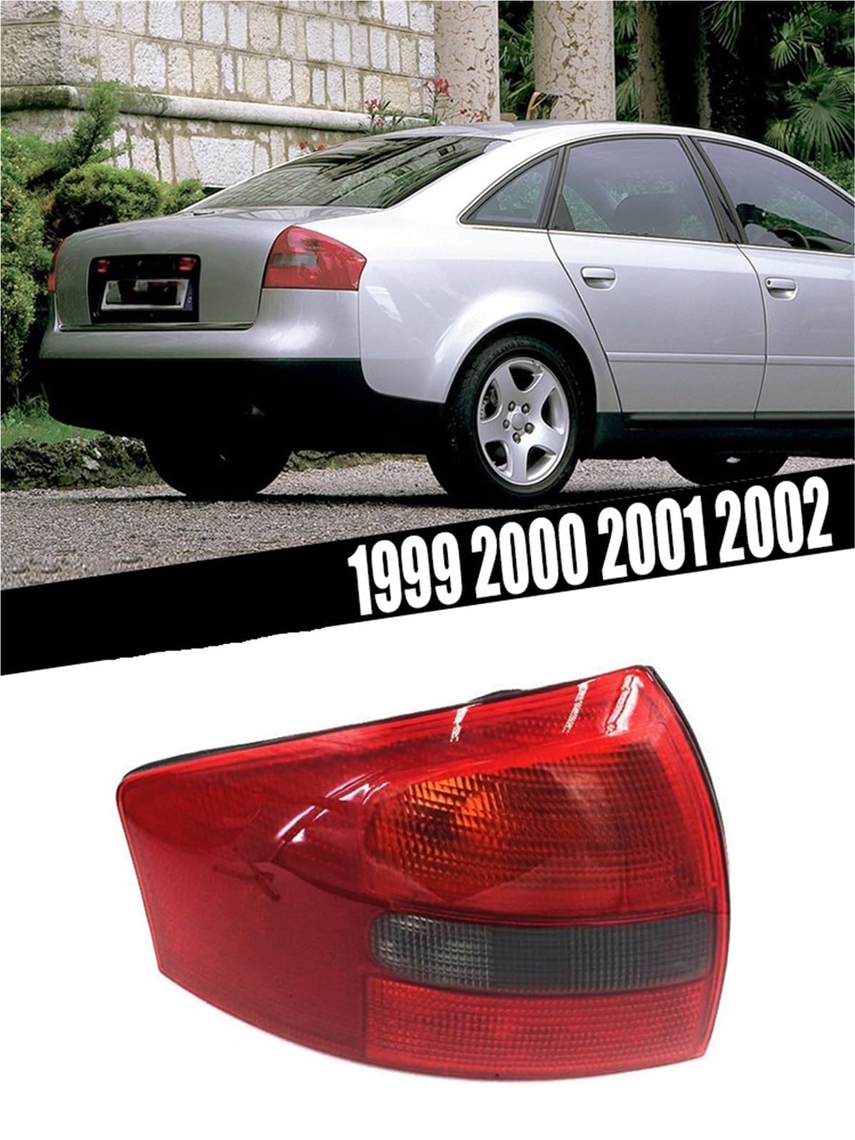 Feu Arrière Stop Lampe Sans Ampoules Boîtier Abat-jour Inverse Accessoires De Voiture Pour A6 Pour C5 1999 2000 2001 2002 Feu arrière