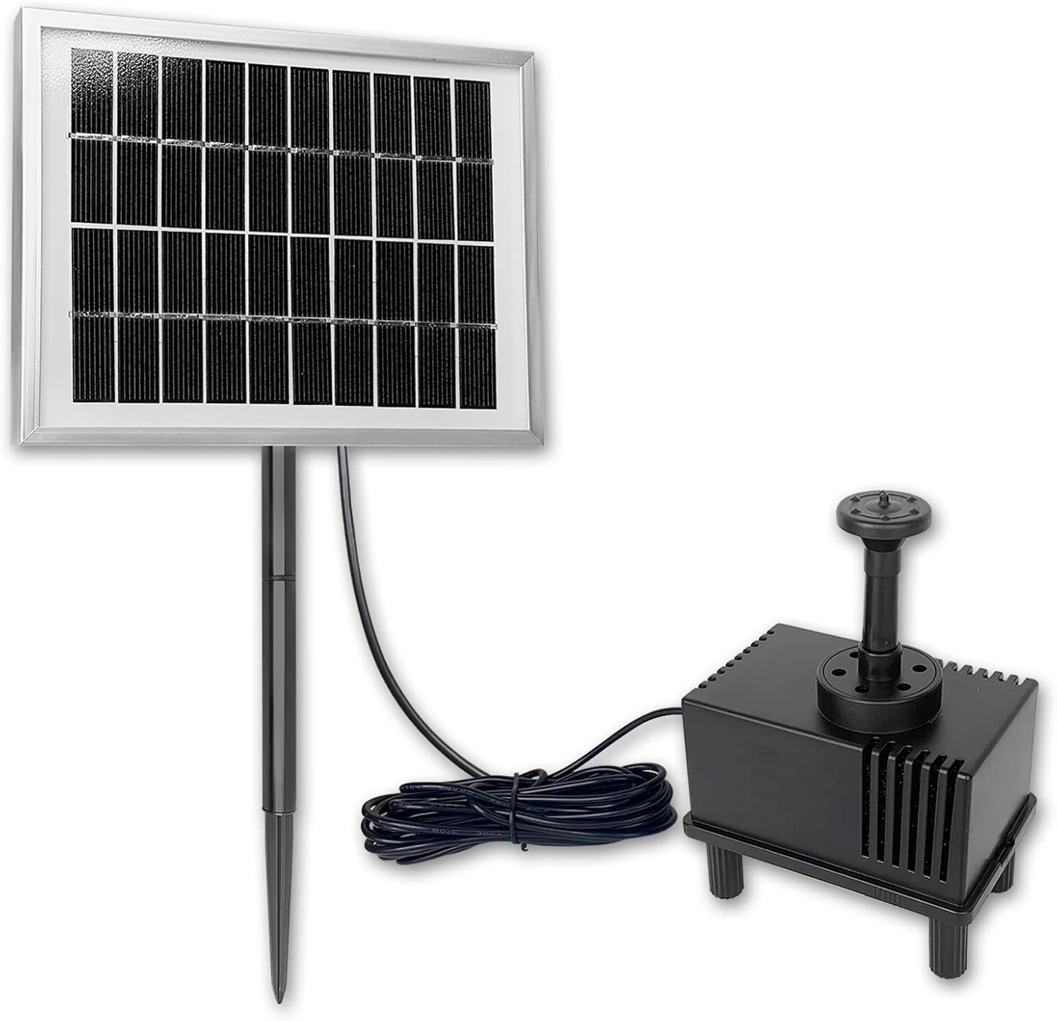 Froadp 2W Solar Teichpumpe Brunnenpumpe Solarpumpe Gartenbrunnen