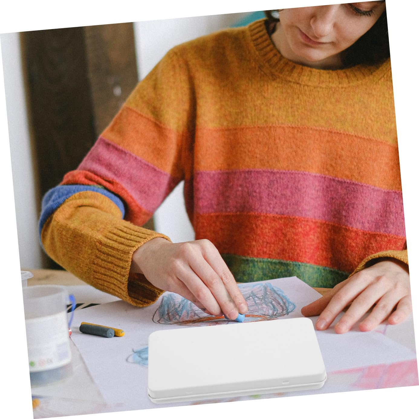 MAGICLULU 5sätze Wasserfarben Aufbewahrungsbox Leerer Aquarellkasten Mit Leeren Fächern Für Künstler Und Hobbyisten Geeignet Für Aquarell Und Gouachefarben
