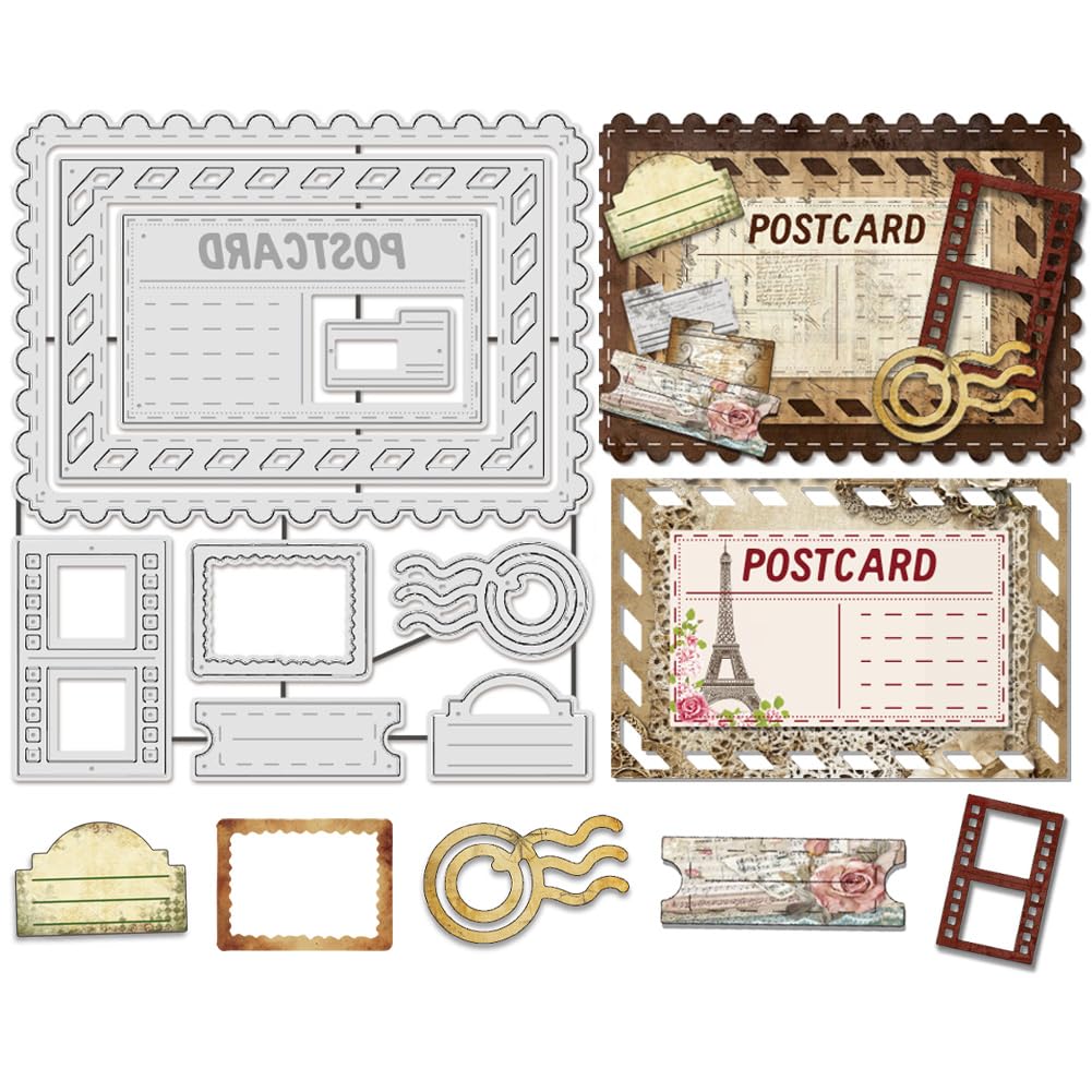 Border Die Cuts Silver Rectangle Border Metal Cutting Dies For Card ...