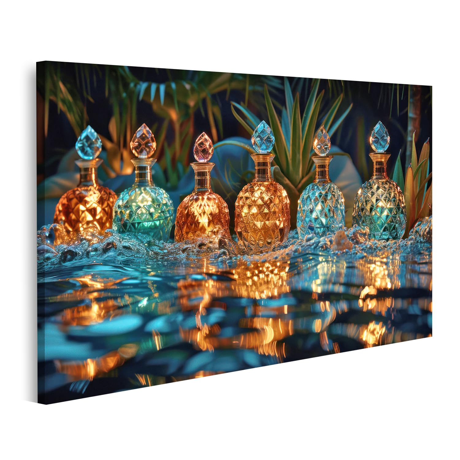 Tableau sur toile décoration murale salle de bain et images de parfumerie