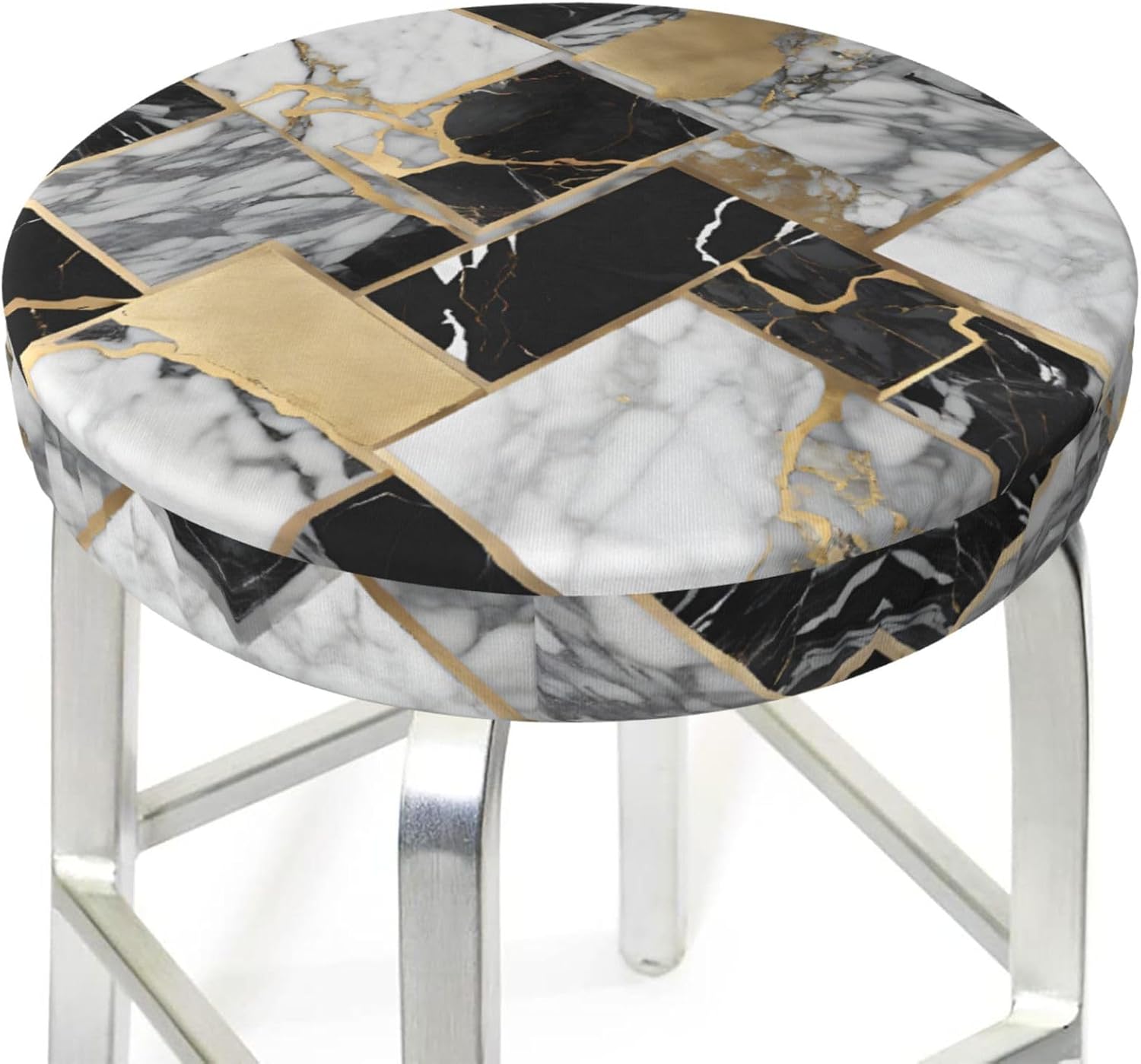 Round Bar Stool Seat Cover for Home Kitchen Dining Chair - 12 inch