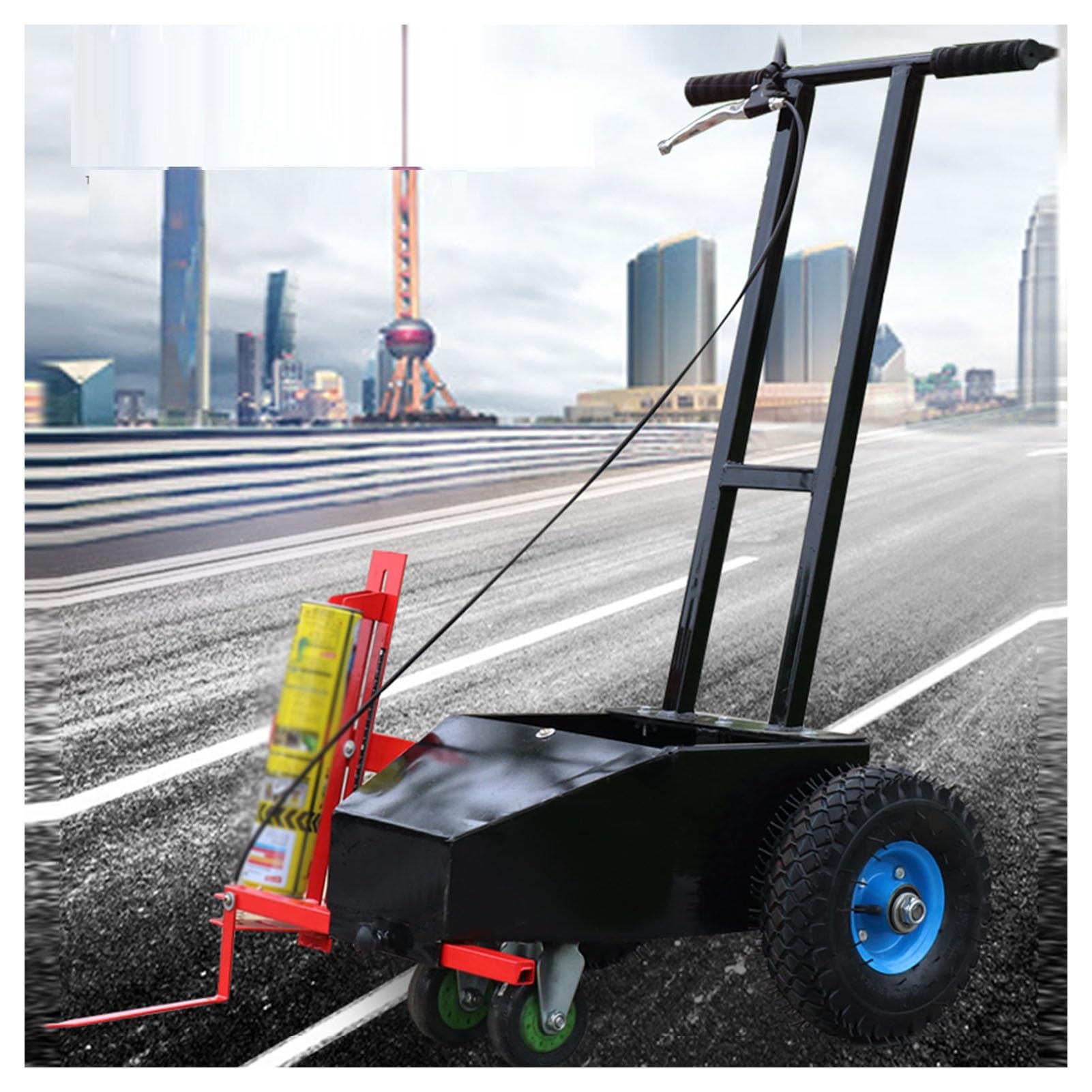 GTHTUHFD Line Marker Machine, Line Marking Machine With 4-20Cm Width For Sports Courts And Industrial Surfaces
