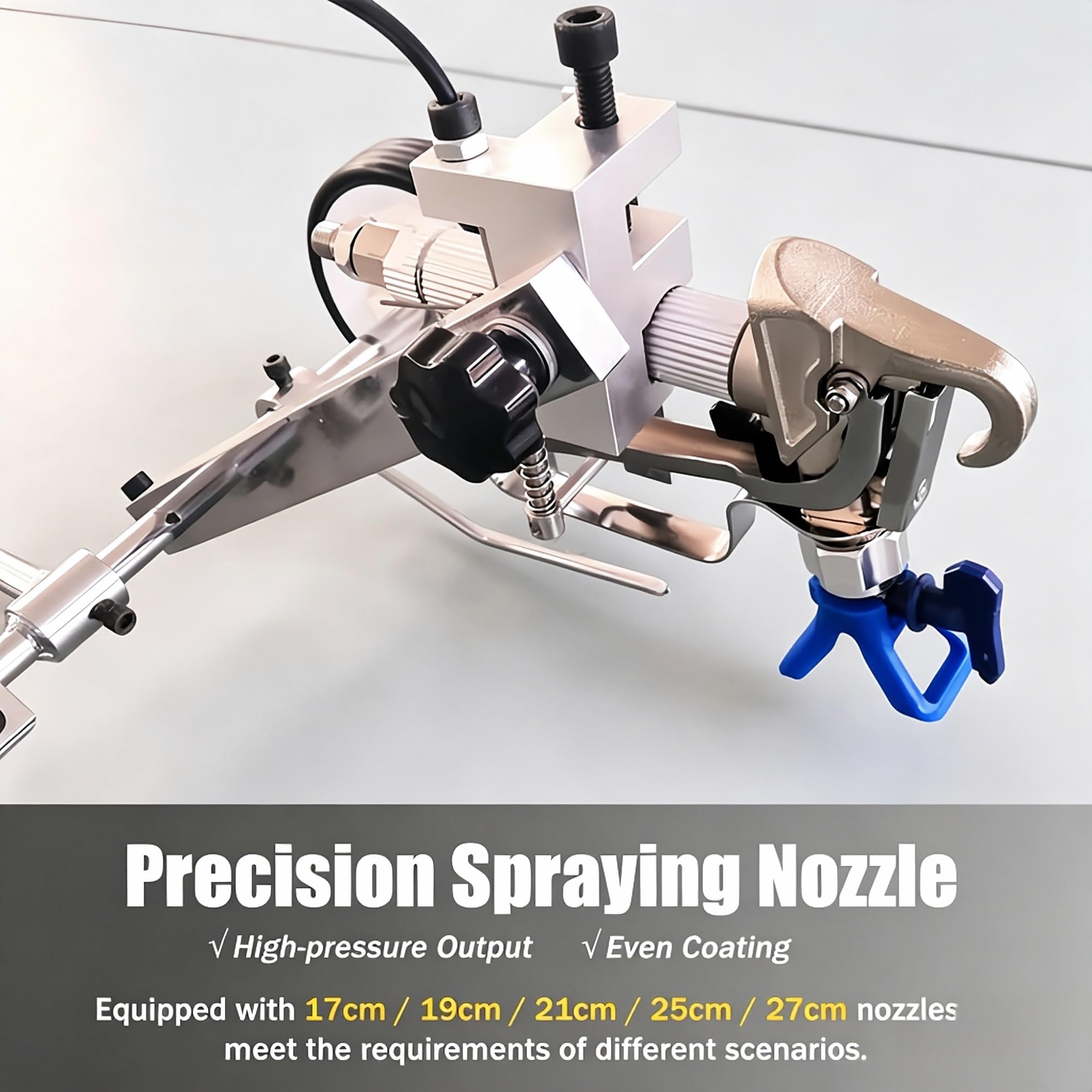 Macchina Traccialinee con 5 Ugelli, Traccialinee for Vernice Fredda A Spinta Manuale Resistente, Traccialinee for Parcheggi, Compatibile con Spruzzatori Airless