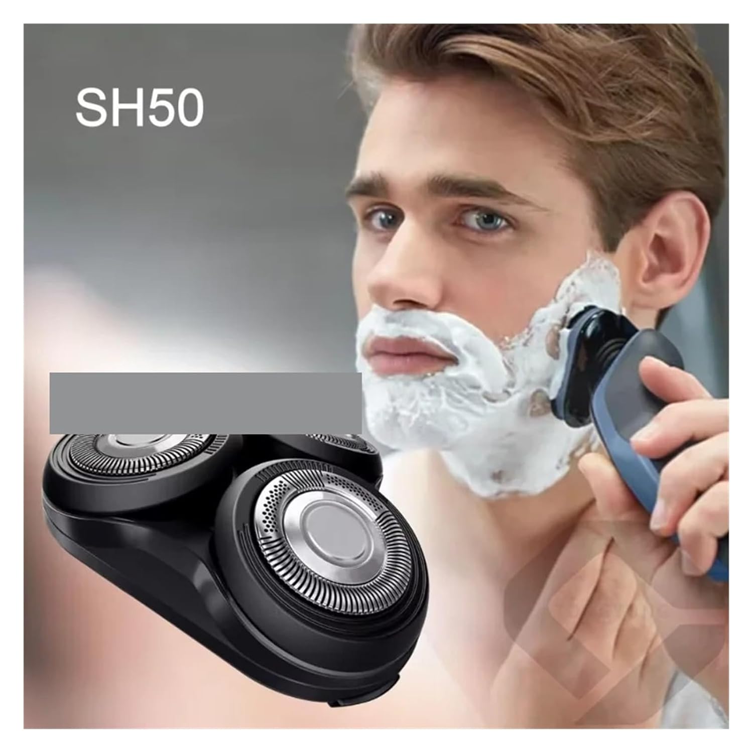 For Replacement Shaver Head，Compatible For Philips，SH50 S5000 S5370 S5571 S5420 S5140 S5078 S5077 S5050 S5082 S5380 S5400 Razor Blade Washable(Tool head base)
