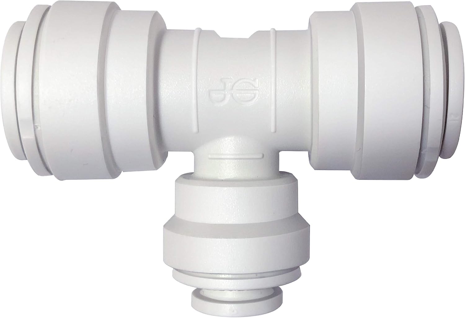 John Guest Speedfit PP30121208W 3/8OD by 3/8OD by 1/4OD Reducing Tee, 10-Pack